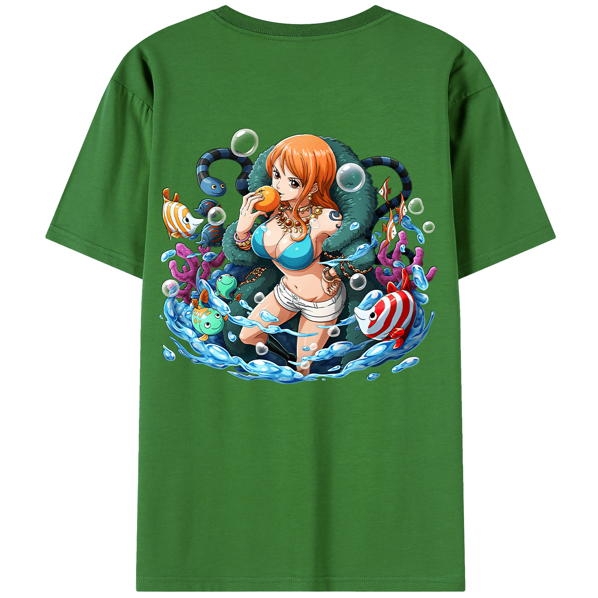 （画像用） ワンピース ナミ ONE PIECE Nami レディース半袖Tシャツ(バックプリント)